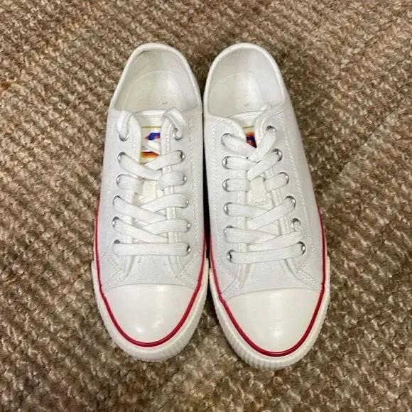 Sandro Paris Flame Canvas Sneakers Size 7 - Picture 2 of 7